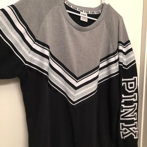 Varsity crew neck sweater